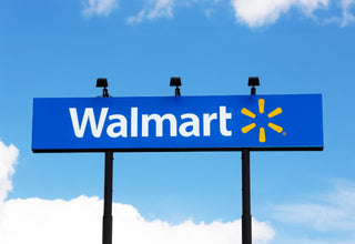 Nootropics at Walmart - Find the Best Brain Stack to Buy. Walmart sign against a blue sky.