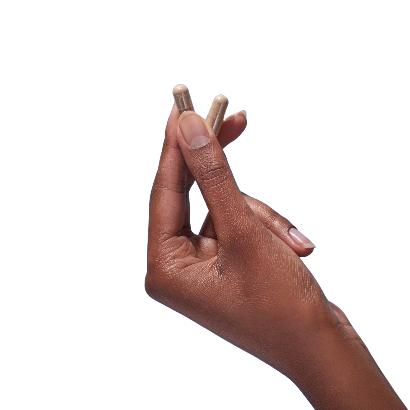Hands holding Mind Lab Pro capsules