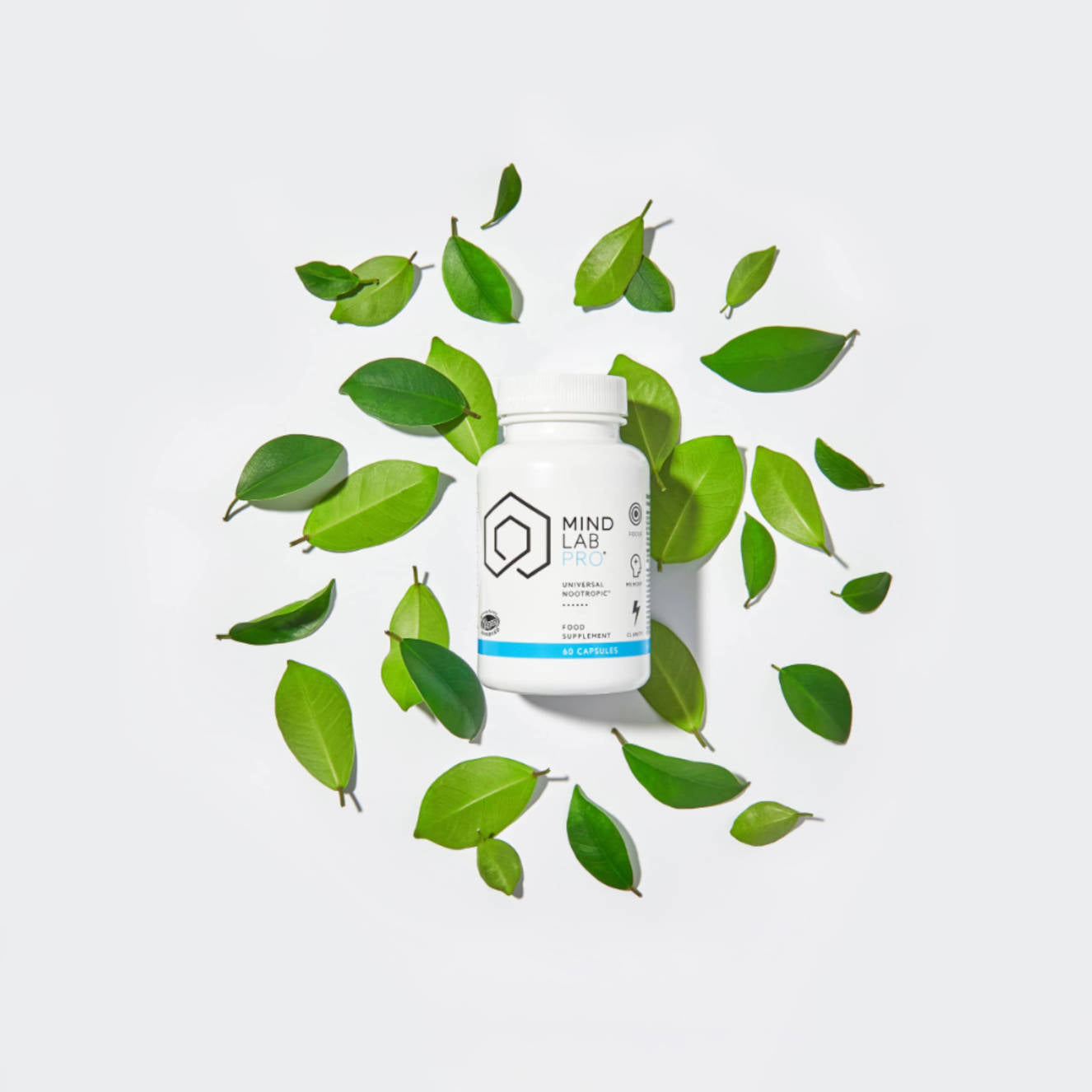Natural Mind Lab Pro surrounded by leaves